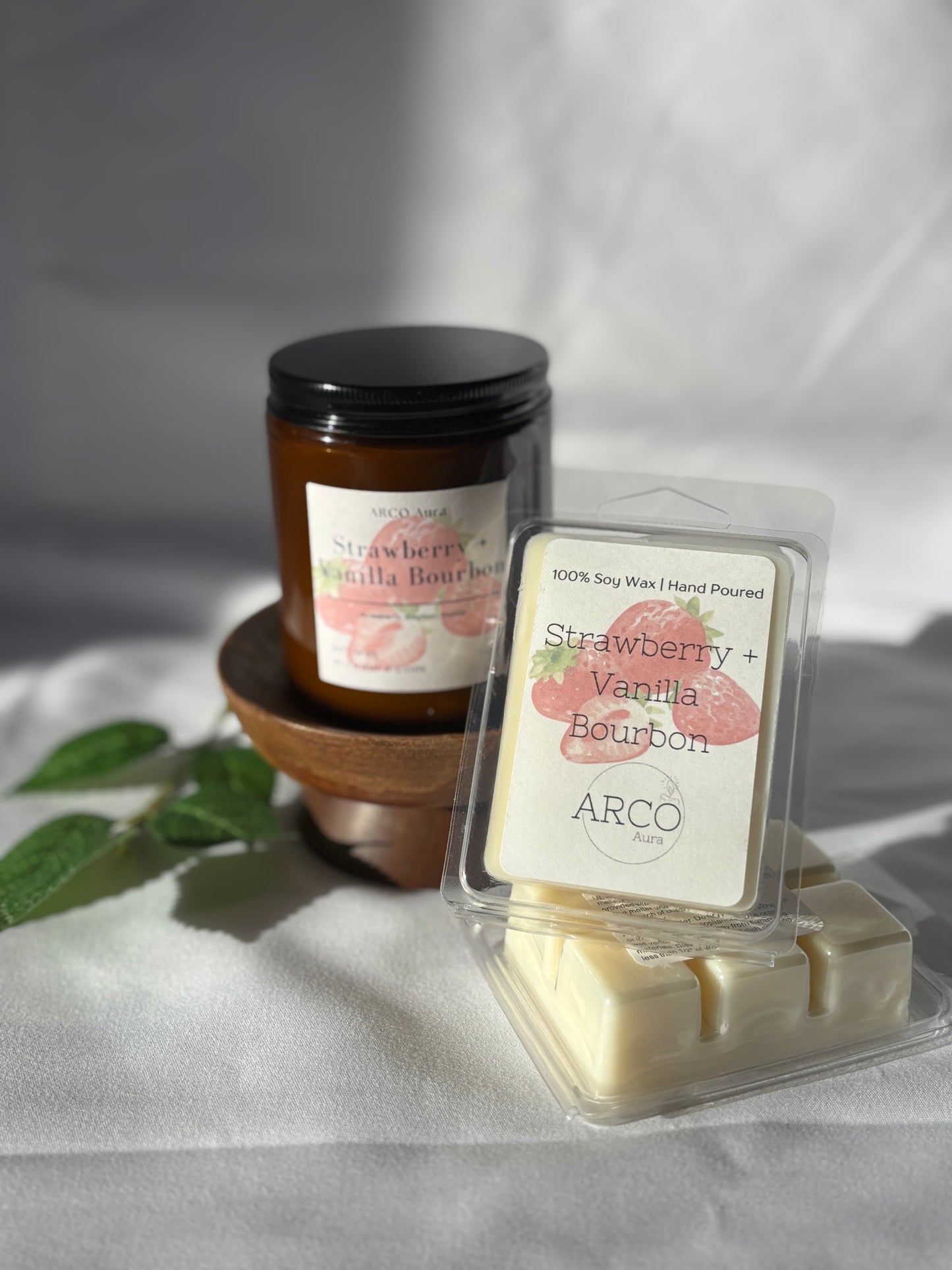 Strawberry + Vanilla Bourbon Wax Melt