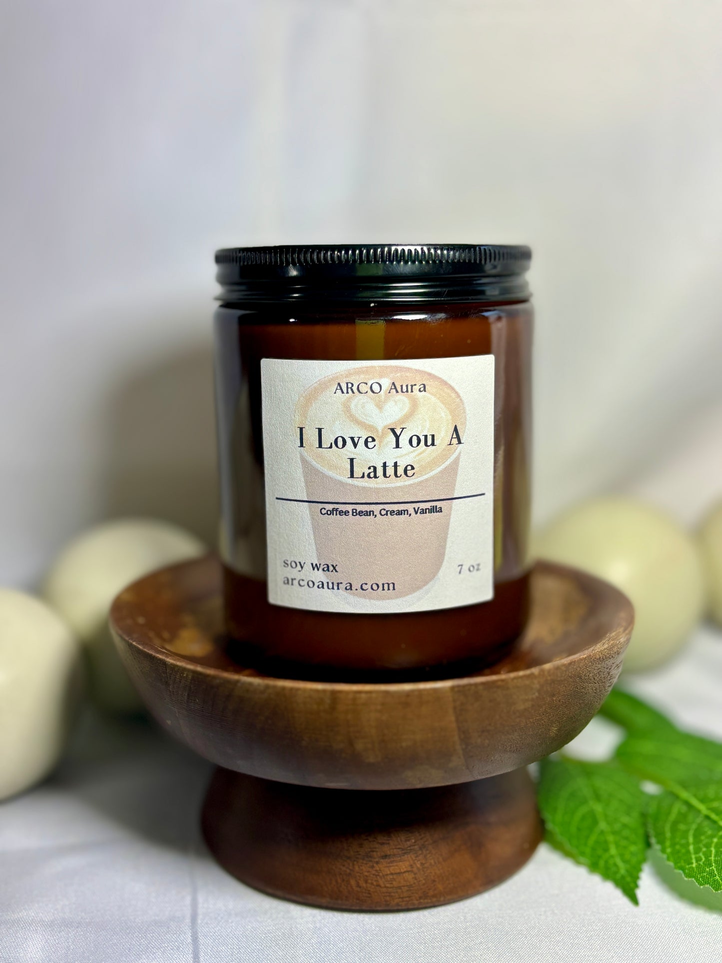 7oz I Love You A Latte Candle