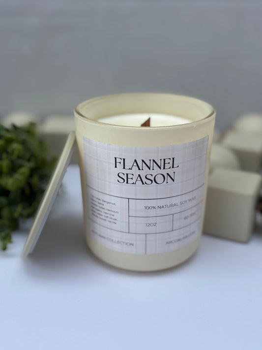 12oz Flannel Candle