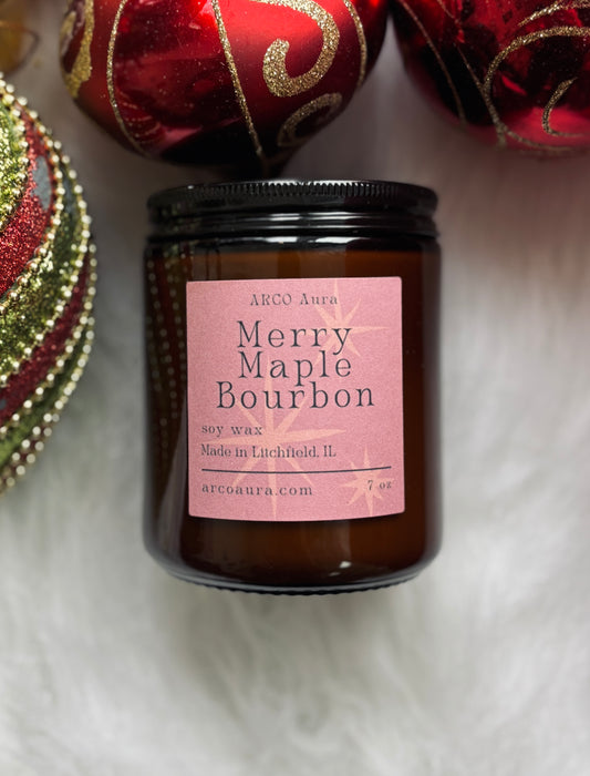 7oz Merry Maple Bourbon Candle