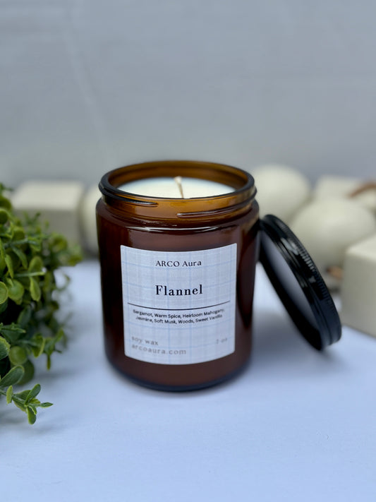 7oz Flannel Candle